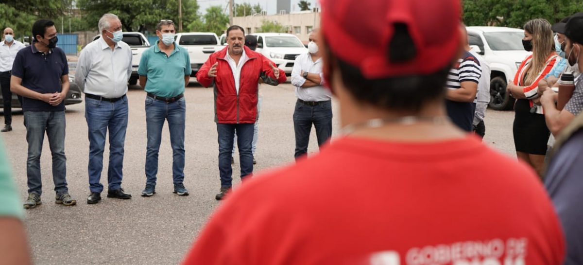 QUINTELA, AL FRENTE DEL OPERATIVO DEL COE TRAS LAS FUERTES LLUVIAS EN CAPITAL