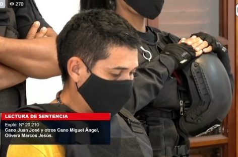 CONDENARON A 8 AÑOS DE PRISIÓN A JUAN JOSÉ CANO