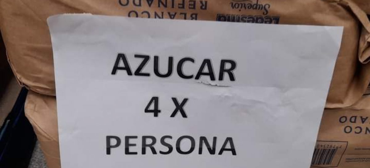 INTIMAN A SUPERMERCADOS POR LAS RESTRICCIONES EN VENTAS DE AZUCAR, HARINA Y ACEITES