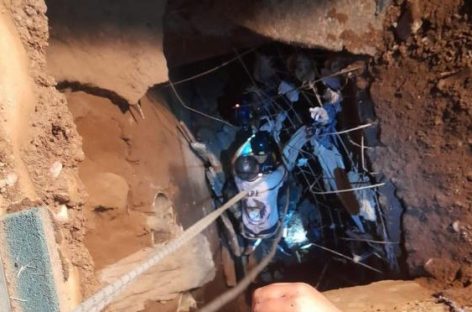 Av. 1º DE MARZO. DIERON DE ALTA A BEBÉ QUE CAYÓ A POZO AL CEDER PISO