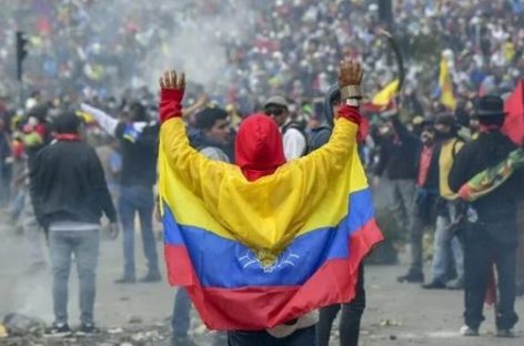 PROTESTAS EN ECUADOR: LA POLICÍA REPRIMIÓ MARCHA EN QUITO EN EL 9° DÍA DE PARO