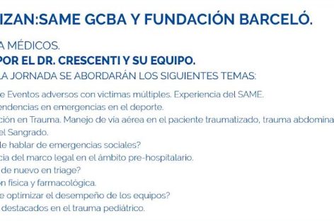 BARCELÓ Y SAME ORGANIZAN JORNADA DE ACTUALIZACIÓN EN EMERGENTOLOGÍA