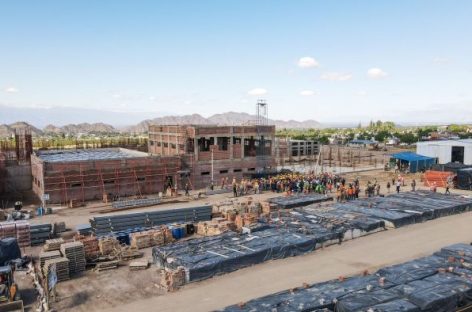 LA CONSTRUCCIÓN DEL NUEVO HOSPITAL DE CHILECITO AVANZA SIN PAUSA
