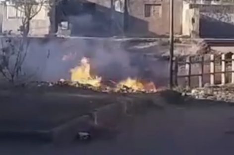 QUEMA DE PASTIZALES Y DE BASURA PROVOCÓ INCENDIO EN CAÑO DE GAS