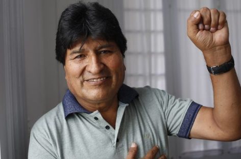 EVO MORALES ANUNCIÓ QUE SE POSTULARÁ A LA PRESIDENCIA DE BOLIVIA