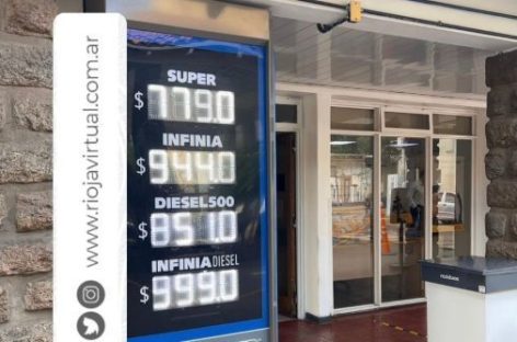 COMBUSTIBLES. LA SUPER MÁS BARATA EN LA RIOJA CUESTA $779 Y LA PREMIUM $944