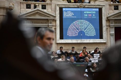 DIPUTADOS APROBÓ LA LEY ÓMNIBUS EN LO GENERAL TRAS TRES DÍAS SE SESIONES