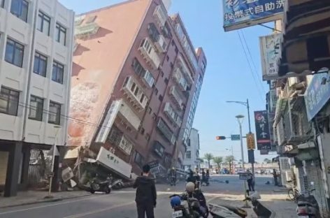 TERREMOTO EN TAIWÁN. AL MENOS 9 MUERTOS Y MÁS DE 900 HERIDOS