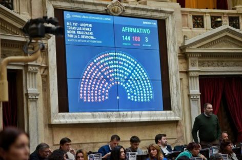 LA LEY BASES OBTUVO LUZ VERDE AL IGUAL QUE EL PAQUETE FISCAL QUE PIDIÓ MILEI