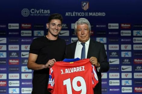 JULIÁN ÁLVAREZ FUE PRESENTADO EN EL ATLÉTICO MADRID. «NO SOY UN SUPERHÉROE»