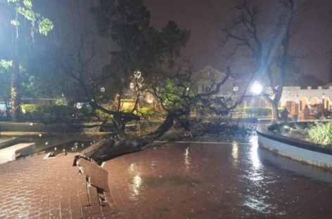 LLUVIAS. HASTA EL MOMENTO CAYERON 110 MILÍMETROS EN LA CAPITAL