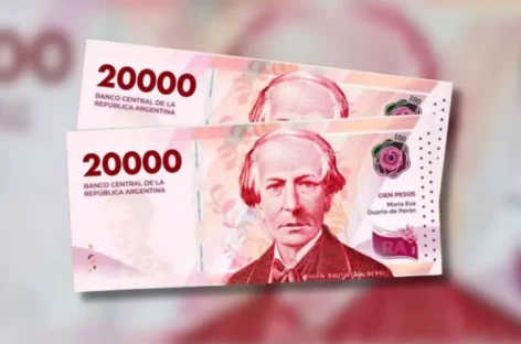 CUENTA REGRESIVA PARA LA SALIDA A LA CALLE DEL BILLETE DE $20.000