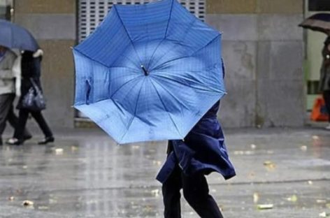 RIGE ALERTA POR TORMENTAS Y FUERTES VIENTOS PARA TODA LA PROVINCIA