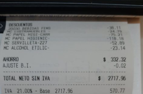 LOS TICKETS DE COMPRA AHORA DEBEN EXPONER LOS IMPUESTOS QUE SE PAGAN