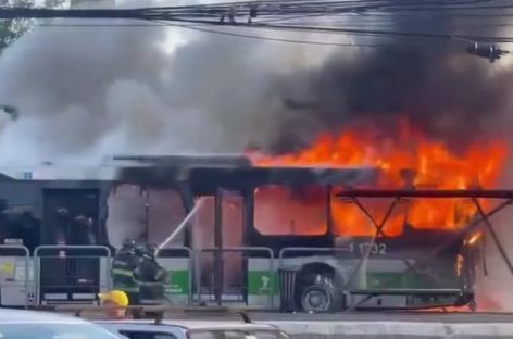 TRAGEDIA EN BRASIL. UNA AVIONETA CAYÓ EN UNA AVENIDA DE SAN PABLO Y SE ESTRELLÓ CONTRA UN COLECTIVO