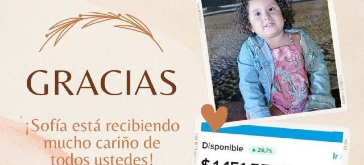 INICIAN CAMPAÑA SOLIDARIA PARA NENA CON UNA MALFORMACIÓN CONGÉNITA