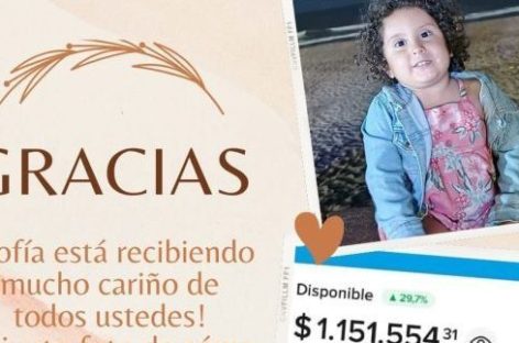 INICIAN CAMPAÑA SOLIDARIA PARA NENA CON UNA MALFORMACIÓN CONGÉNITA