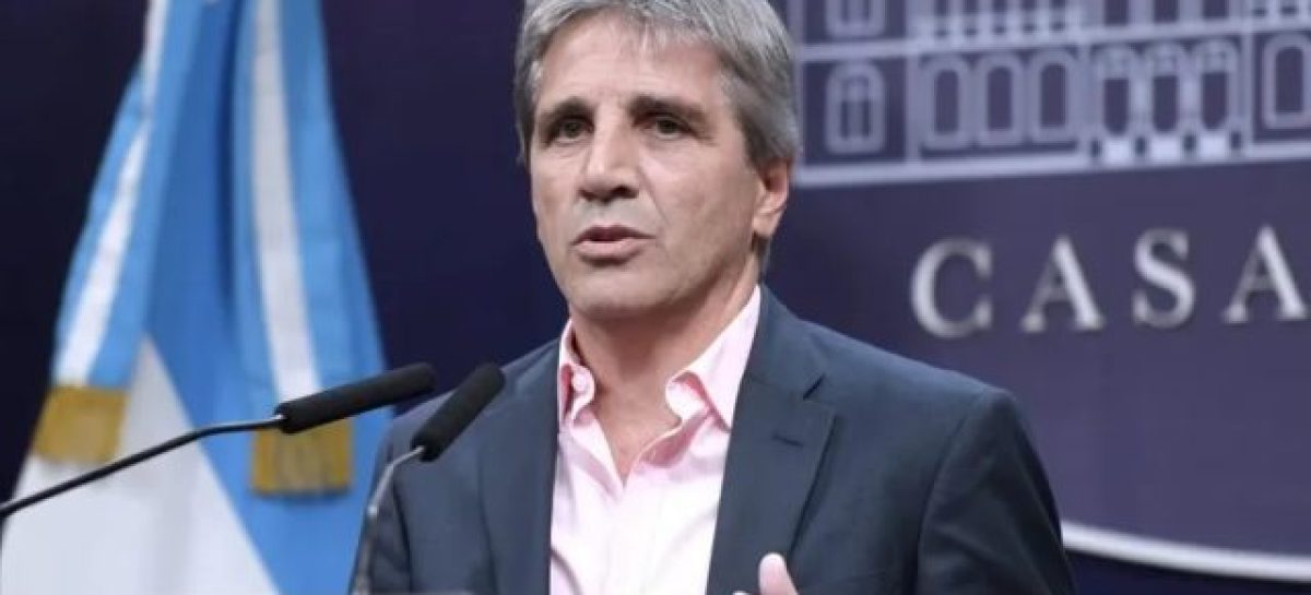 TENSIÓN CAMBIARIA. «VAMOS A VENDER HASTA EL ÚLTIMO DÓLAR», DIJO LUIS CAPUTO