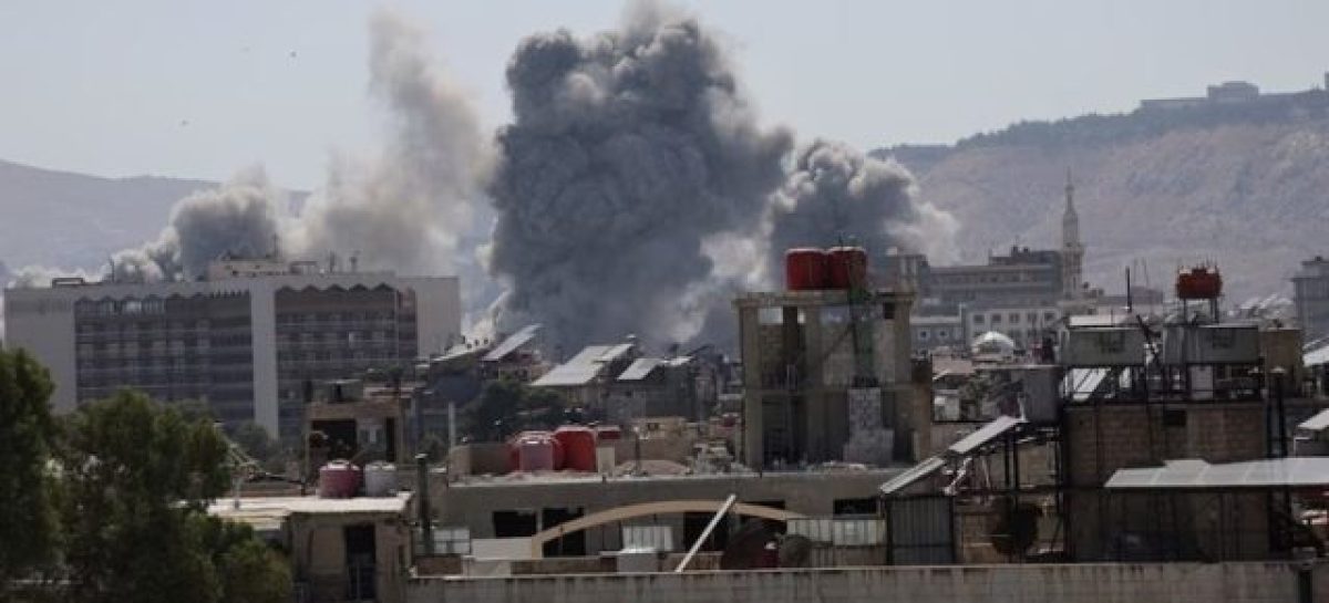 ISRAEL BOMBARDEÓ EL CUARTEL GENERAL DEL EJÉRCITO DE SIRIA EN DAMASCO
