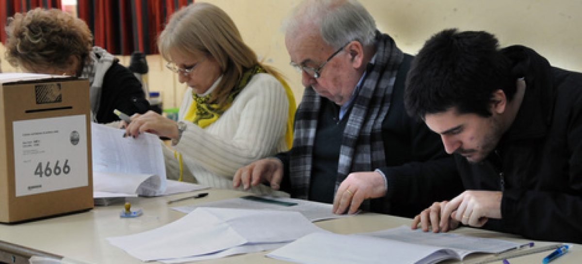 AUTORIDADES DE MESA CON UN PLUS EN LUGARES CON ELECCIONES PROVINCIALES