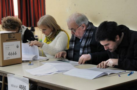 AUTORIDADES DE MESA CON UN PLUS EN LUGARES CON ELECCIONES PROVINCIALES