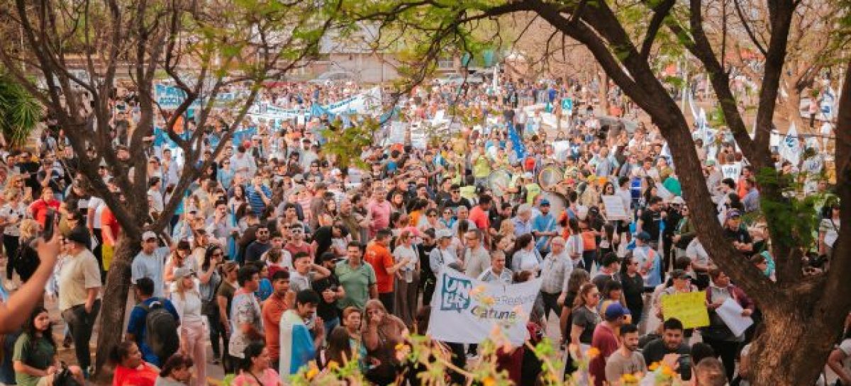 PRESUPUESTO UNIVERSITARIO. LA RIOJA TUVO UNA MASIVA MARCHA A FAVOR