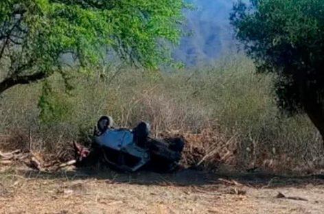 VUELCO EN RUTA 38 PROVOCÓ LA MUERTE DE UN JOVEN DE 31 AÑOS