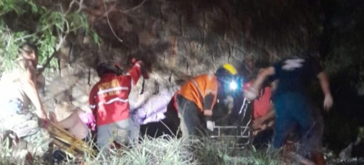 GRAVE ACCIDENTE EN LA ZONA DEL DIQUE: DESBARRANCARON EN MOTO