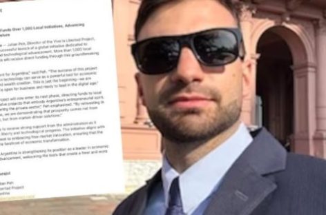 CASO $LIBRA. OTRO DOCUMENTO DEL TELÉFONO DE NOVELLI APUNTALA EL APOYO DEL GOBIERNO DE MILEI A LA CRIPTOMONEDA