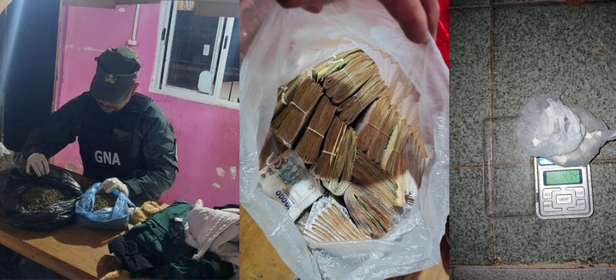 ALLANAMIENTOS, DROGAS Y MILLONES DE PESOS EN CHILECITO: 8 DETENIDOS