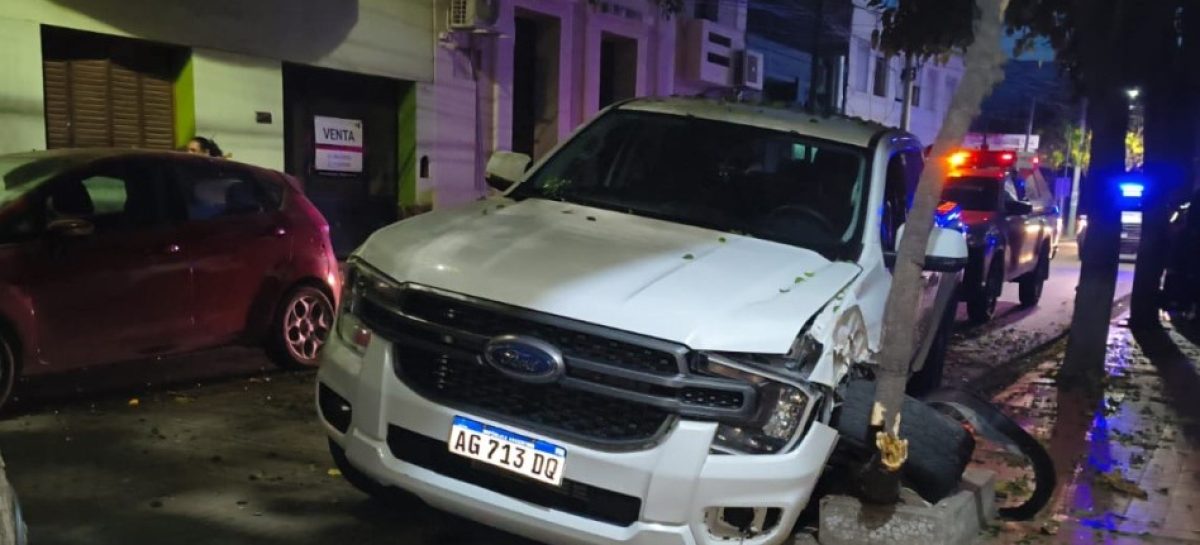 CHOCÓ SU CAMIONETA Y SE NEGÓ AL CONTROL DEL ALCOHOLEMIA