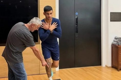 CUTI ROMERO ACELERA SU RECUPERACIÓN Y CRECE EL OPTIMISMO EN LA SCALONETA A UN MES DEL MUNDIAL