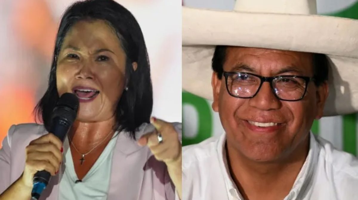 BALOTAJE EN PERÚ. KEIKO FUJIMORI TOMA LEVE VENTAJA SOBRE ROBERTO SÁNCHEZ EN UNA ELECCIÓN CON FINAL ABIERTO