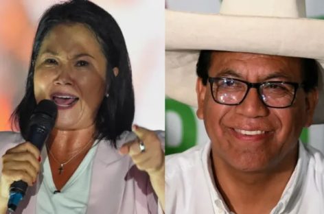 BALOTAJE EN PERÚ. KEIKO FUJIMORI TOMA LEVE VENTAJA SOBRE ROBERTO SÁNCHEZ EN UNA ELECCIÓN CON FINAL ABIERTO