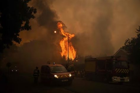 FEROZ INCENDIO AZOTA MADRID Y EL SUR DE FRANCIA. AL MENOS 80.000 EVACUADOS