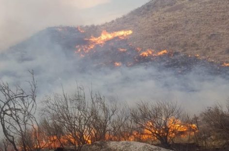 QUEDÓ TOTALMENTE EXTINGUIDO EL INCENDIO EN LAS SIERRAS DE GUANCHÍN